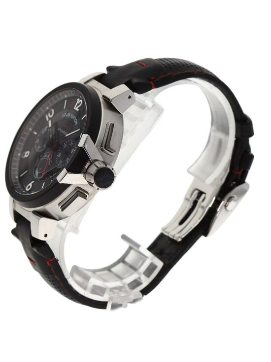 Louis Vuitton Tambour Chronograph Gmt Evolution Watch SS Leather main image 12